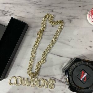 Gold Cowboys Chain Necklace